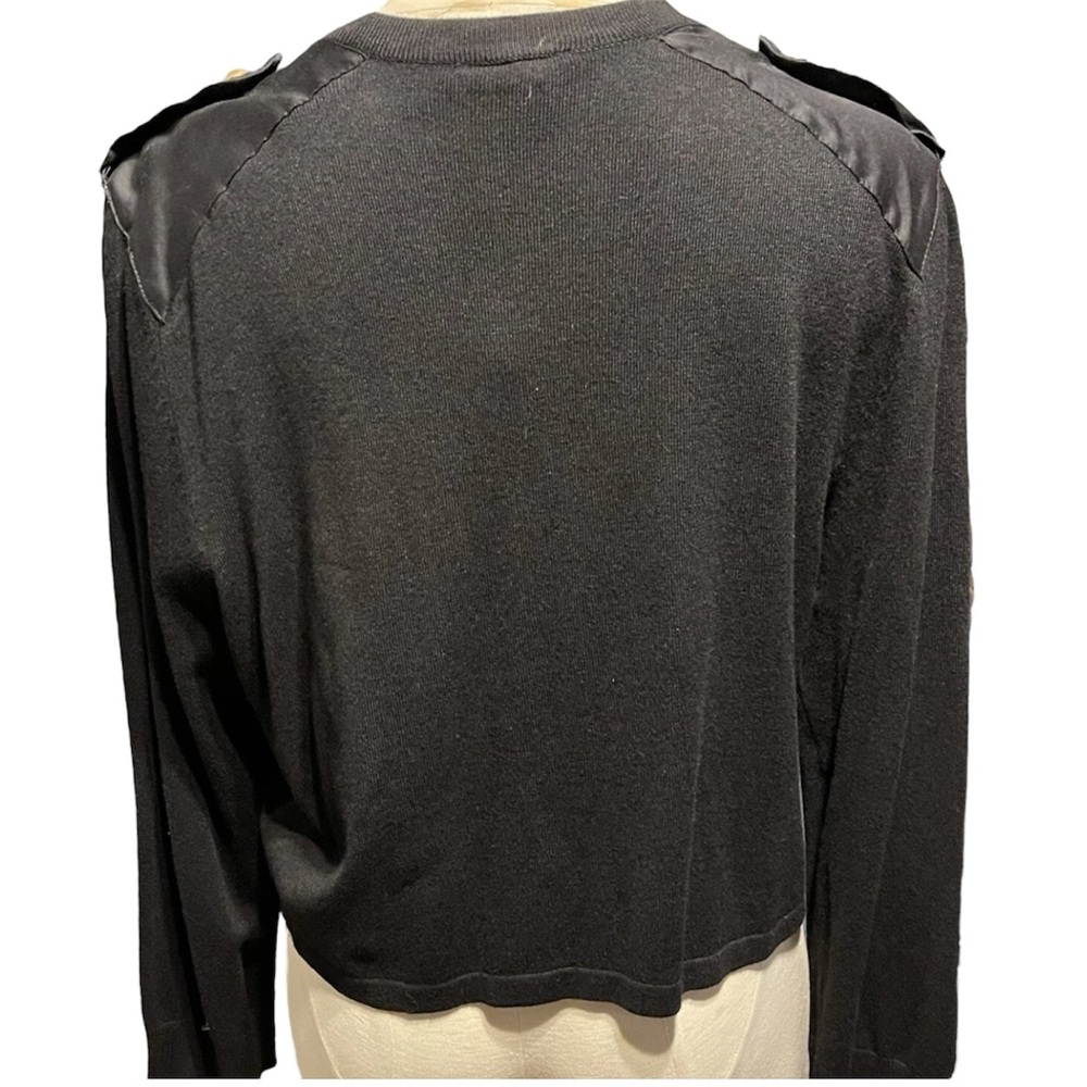 TORRID: Black Waist Length Cropped Cardigan With Brass Colored Buttons - 2X NWT - Picture 4 of 11